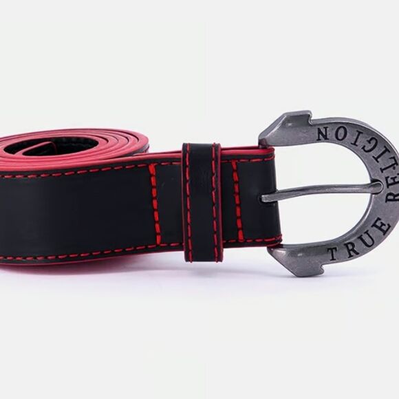 True Religion Gains Horseshoe Harness Buckle Belt - Picture 3 of 9